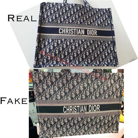 christian dior book tote bag fake vs real|christian dior authenticity check.